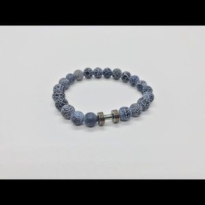 Men’s dumbbell piece bracelet